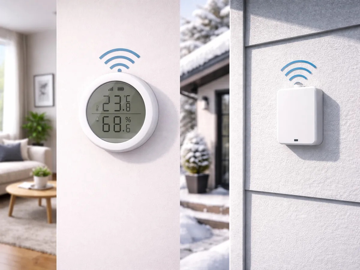 Bevieliai kambario ir lauko davikliai